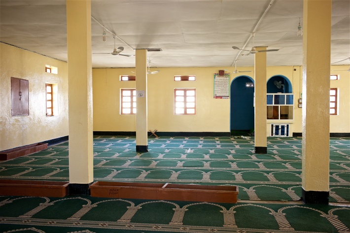 مسجد شيخة الوقيان في بوراما من الداخل